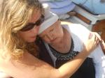 My mother and I two weeks before she died